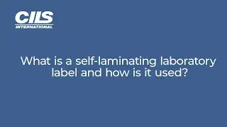 What is a self-laminating laboratory label and how is it used?