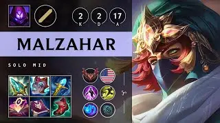 Malzahar Mid vs Ahri - NA Grandmaster Patch 25.14