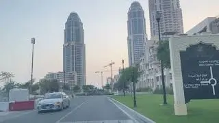 QATAR, FIFA WORLD CUP 2022 DOHA | Qanat Quartier to Al Corniche Doha | Driving around Doha