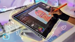 ✏️Best drawing stand ?!?🥕 lower sore neck & back pain for long drawing use 🌱🤕🎨🖌️
