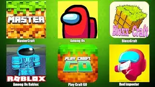 Among Us,MasterCraft,Among Us Roblox,Play Craft GO,Red Impostor,BloxxCraft