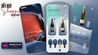 Wine Shopping App by using Adobe Xd || 