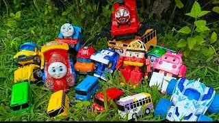 Mencari mainana kereta thomas, kereta Laba-laba, bus tayo,mobil polisi@robotoys-i2j 