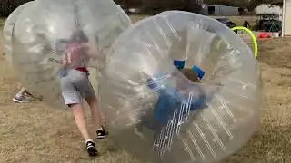 Kids Go Flying! 😂 Bubble Soccer Fun in Keller, Texas | @dfwmetroplexbubbleball321 