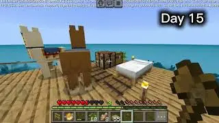 Minecraft But 480 Hours In Raft!! No Food, NO friends,Hard Challenge 