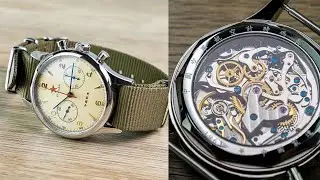 Seagull 1963 40mm Pilot Watch Mechanical Chronograph Swan Neck #sugess #sugesswatch #seagull1963