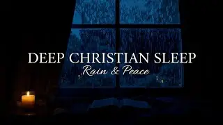 Sleep with God&rsquo;s Peace 🌙 | Christian Rain Ambience (2 Hours, Black Screen)