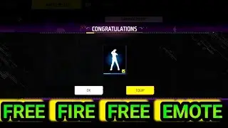 Finally got free emote in free fire || free fire token exchange emote ||