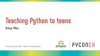 Teaching Python to teens (Robyn Allen)
