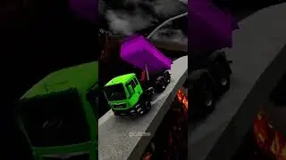 Truck Vs lava #cars #truck #lava #shorts #beamngdrive