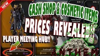 🆕 TRUE! CASH (SHARD) SHOP PRICES Revealed | Anthem | ALL  MICRO-TRANSACTIONS! | How EXPENSIVE?!