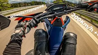 KTM 690 SMC R 2023 Topspeed + Wheelie 200KM/H+