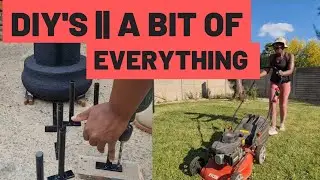 DIY'S |BIT OF EVERYTHING|FLOATING SHELF BRACKET|LAWN MOWING #diyprojects#housetohome#homeimprovement
