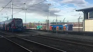 Citylink Stagecoach Sheffield Tram-Train 204+202 From Sheffield To Rotherham Parkgate