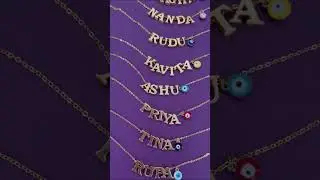 Custom Name Necklace Designs | Personalized Jewelry | Evil Eye Name Pendant Chains