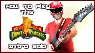 How To Play: The Mighty Morphin' Power Rangers Intro Theme WITHOUT Tapping! Guitar Lesson