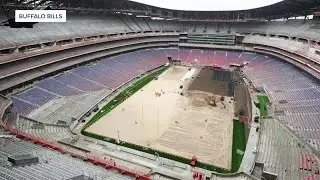 Buffalo Bills release photos of turf going in at the new Highmark Stadium