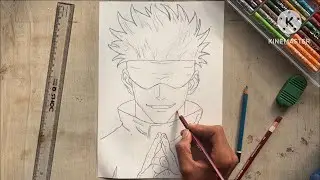 Draw Gojo Satoru Like a Pro🔥| Jujutsu Kaisen Anime Art Tutorial
