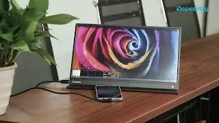 Dopesplay 15.6'' Portable monitor with touchscreen and battery