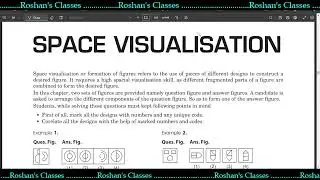 ch 9 space visualization #mental_ability  #JNVST #CGBoards @Roshans_Classes