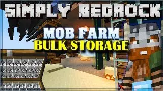 Simply Bedrock E03 Mob Farm Bulk Storage Item Sorter Minecraft Bedrock Edition (MCPE, MCBE)