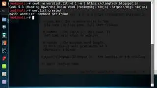 cewl wordlist generator on Kali Linux