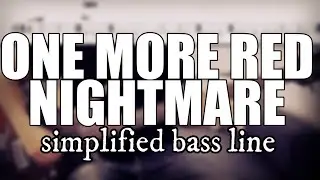 One More Red Nightmare - King Crimson | Simplified bass line with tabs #129