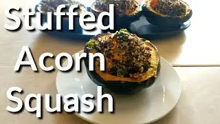 STUFFED ACORN SQUASH | vegan and proud