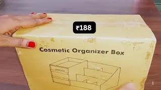 Plastic makeup storage box with drawers review in tamil / Cosmetic Organizer Box tamil