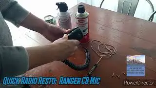Learn to Clean a Dirty Microphone or other electronic gear. Radio Restoration Ranger CB.  #cbradio