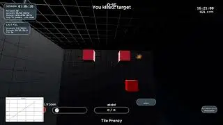 Kovaak's - (Visable) Mouse Accel Graph while flicking on Tile Frenzy
