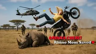 Heroic Rescue Team Saves Mother Rhino from Ruthless Poachers! 🦏💪