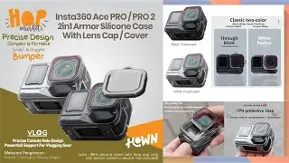 Rubber Case for Insta360 ACE PRO 1 2 Transparan with Lens Cover (soft casing INSTA360 ACE PRO1 PRO2)