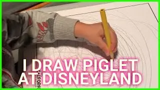 I DRAW PIGLET AT DISNEY'S ANIMATION ACADEMY! AND Fall Asleep Too! OOPS!!!