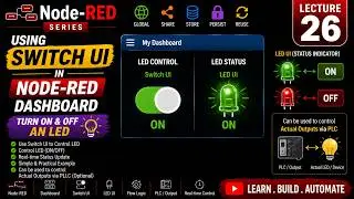 L-26 Using Switch ui node in NodeRED Dashboard