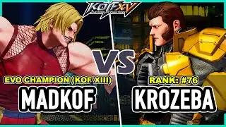 KOF XV 🔥 Madkof (Rugal/Dinosaur/Najd) vs Krozeba (Maxima/Dinosaur/Goenitz)