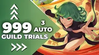 AFK arena // Terrible Tornado guild trial 999 level // 3 AUTO !