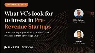 What VC's look for to invest in Pre-Revenue Startups