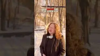 Singing oh holy night to Jesus at Christmas!