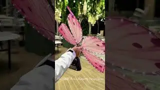 During the wedding rehearsal, a bionic butterfly&mdash;the ring bearer #BionicButterfly #technology