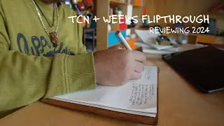 Traveler's Notebook + Hobonichi Weeks Flipthrough | Reviewing 2024