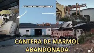 EXPLORAMOS CANTERA DE MARMOL ABANDONADA!!!,fabrica con casi toda la maquinaria dentro.