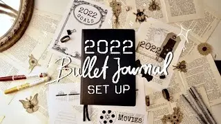 Plan with me for 2022 &bull; Starting a new Bullet Journal &bull; easy 2022 Set Up