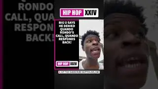 Quando Rondo Responds Back To Big U! - #shorts
