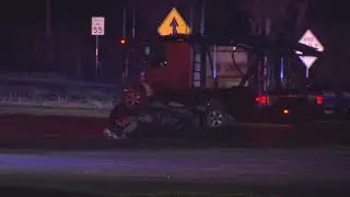 Two vehicles roll over, at least 1 person hospitalized