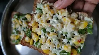 Multi grains garlic cheese corn bread / Easy bread recipe at home #breadrecipe #multigtains
