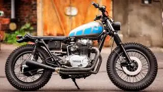 ' Ugly Bitch ' YAMAHA XS650 transformed into Radical Brat Tracker by RHCC