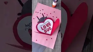 🧡 Ladybug Love Bug Valentine&rsquo;s Day Craft | Fun & Easy DIY Valentine for Kids!