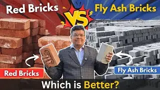 Fly Ash Brick vs Red Brick | Which Brick is Better for House Construction? | Comparison #civil 