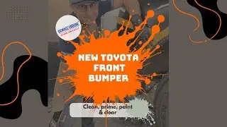PAINTING A NEW FRONT BUMPER